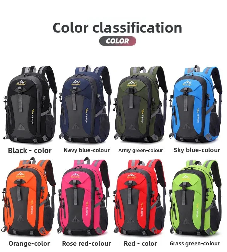 Men's and Women's Travel Backpacks, New Lightweight Outdoor Hiking Bags, Large-Capacity Travel Bags, Camping Storage Backpacks