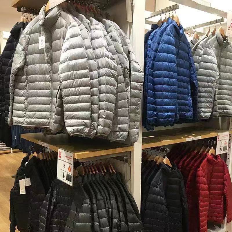 Cotton Outwear Men's Export Men's Lightweight Feather Cotton Outwear Winter Slim Hooded Stand Collar Pure Color Warm Vest Jacket for Men