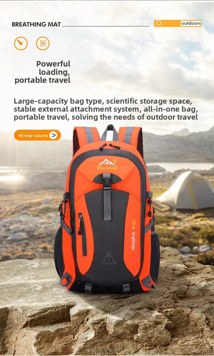 Men's and Women's Travel Backpacks, New Lightweight Outdoor Hiking Bags, Large-Capacity Travel Bags, Camping Storage Backpacks