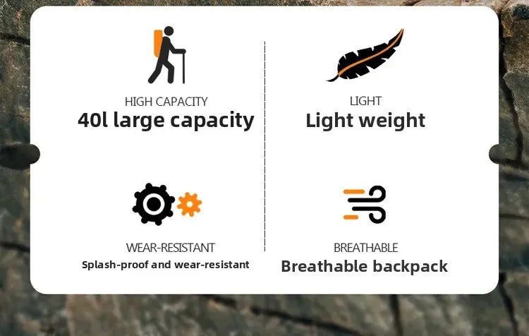 Men's and Women's Travel Backpacks, New Lightweight Outdoor Hiking Bags, Large-Capacity Travel Bags, Camping Storage Backpacks