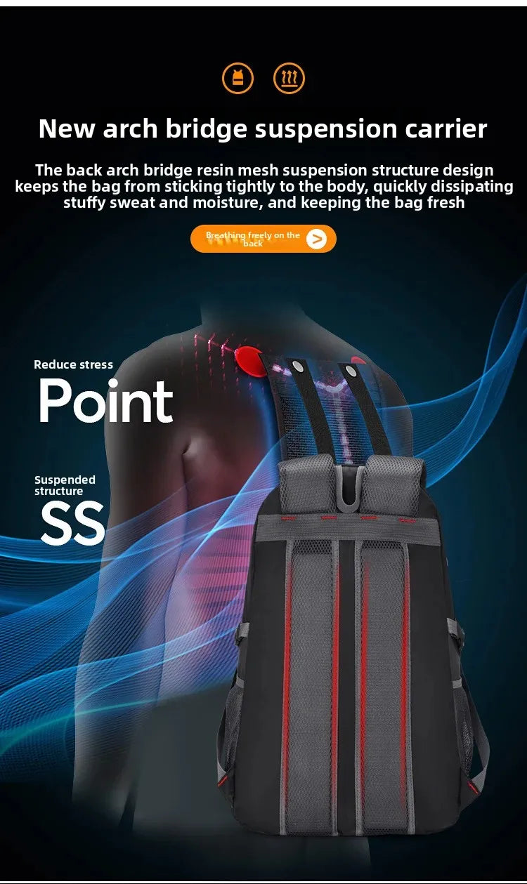 Men's and Women's Travel Backpacks, New Lightweight Outdoor Hiking Bags, Large-Capacity Travel Bags, Camping Storage Backpacks