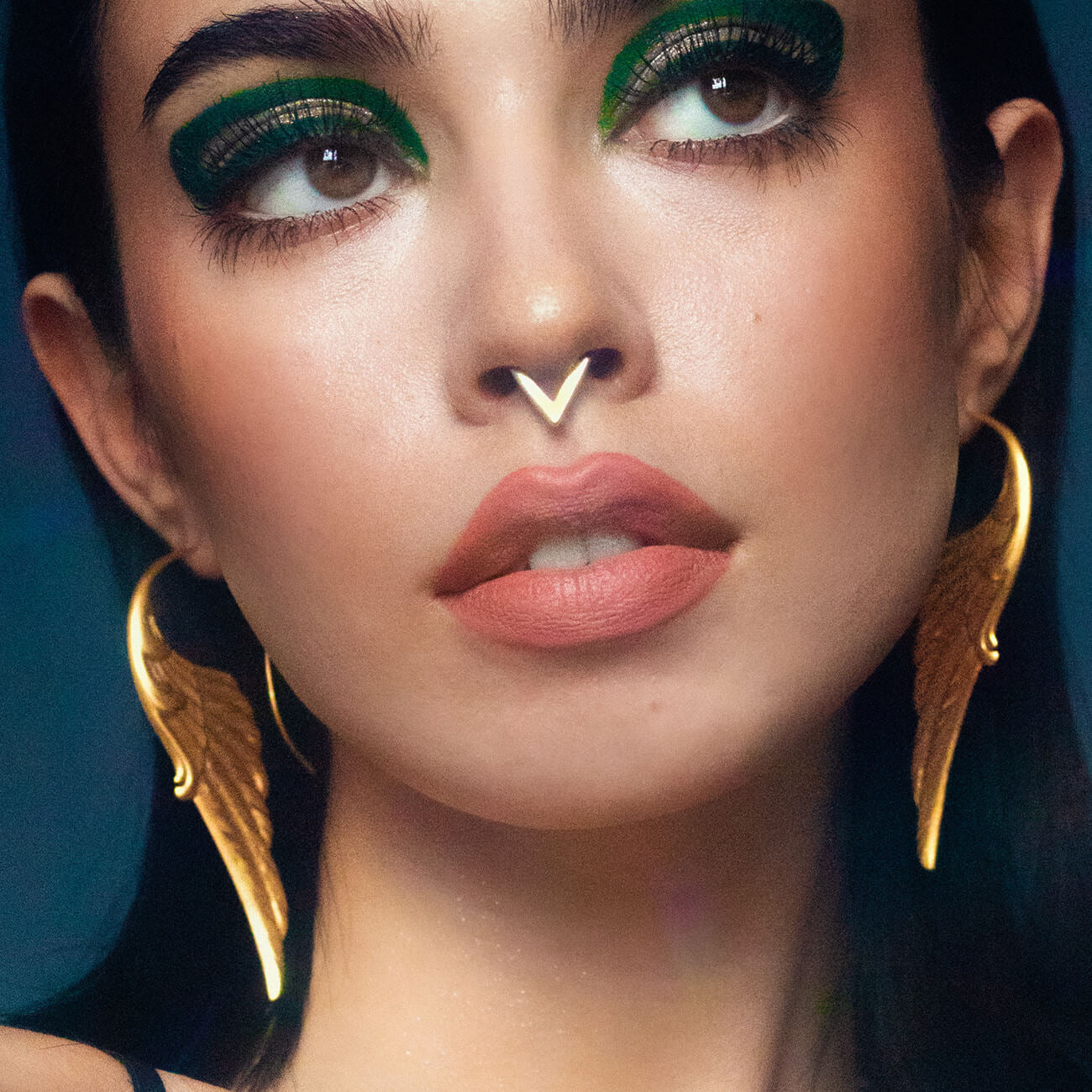 Hecheng Cross-border New Products Exaggerated Angel Wings Pendant Earrings Alloy Hook Earrings