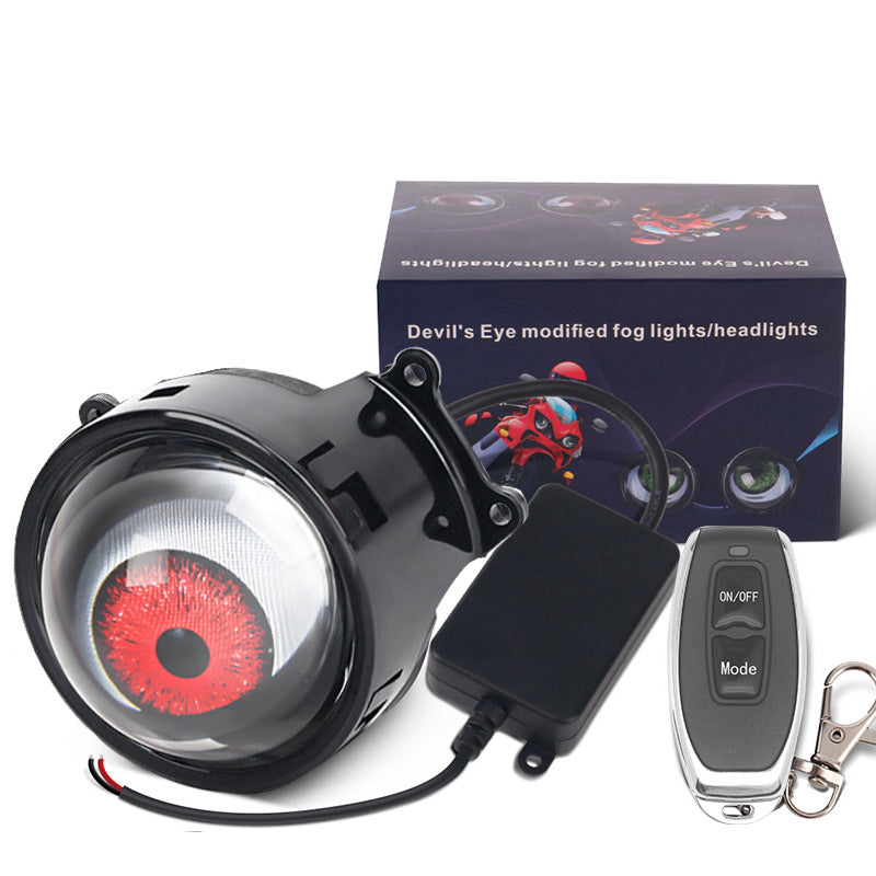 Cross-border new dynamic LED car headlight 3 inch demon eye LED eye light modified eagle eye light blink light