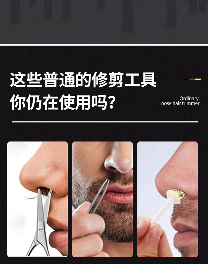 Manufacturers supply electric nose hair trimmer men's rechargeable nose hair trimmer to clean the nostril nose hair repairer