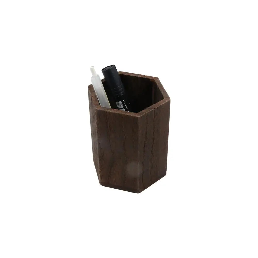Desktop Storage Wooden Pen Holders Multifunctional Large Capacity Pencil Organizer Wooden INS Style Pen Holder Box
