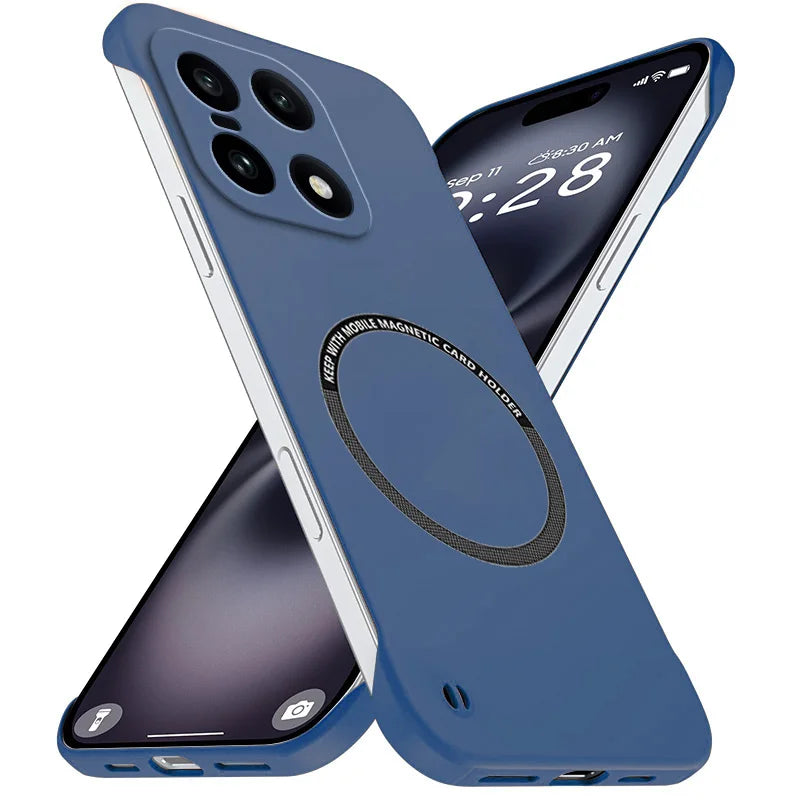 Magnetic Slim for OnePlus 15 5G PLK110 Frameless Cases Lightweight Matte Anti-Scratch Hard PC Cover Borderless Shockproof Armor