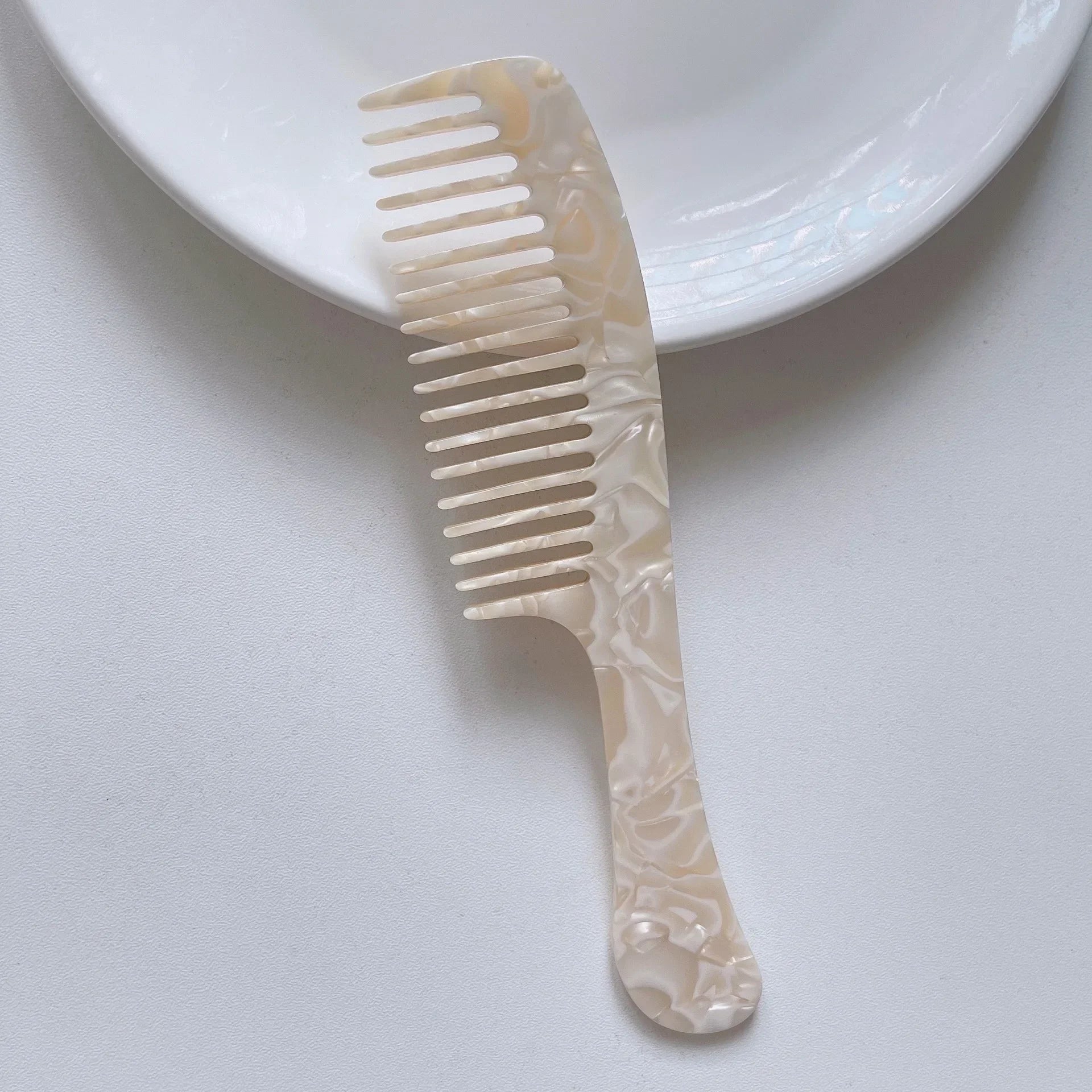 Acetate Hair Combs Wide Teeth Anti-static Massage Hair Brush Hairdressing Colorful Hairdress Traveling Accessories Salon Styling