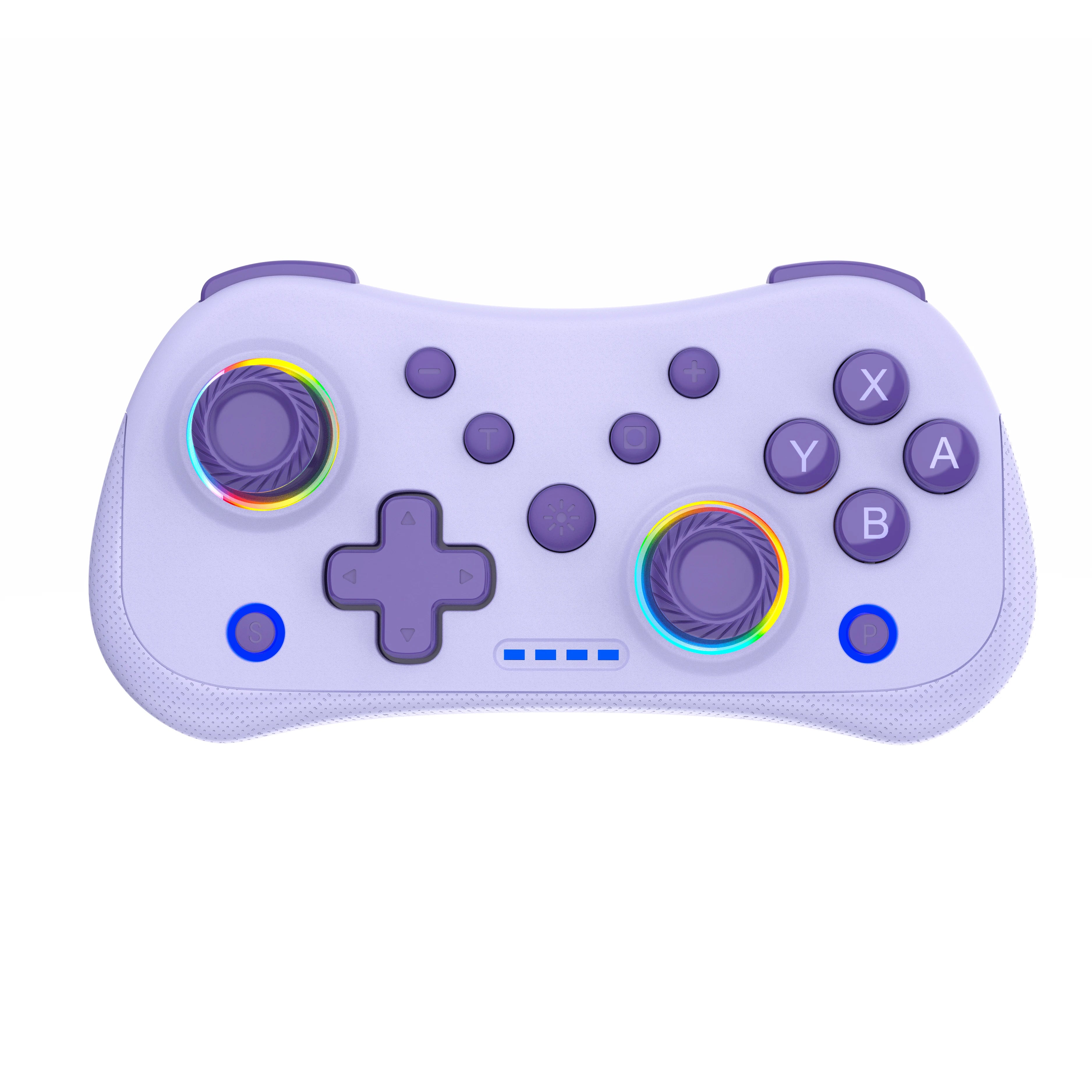 Multi-Functional Wireless Game MINI Gamepad for Switch with RGB Lights and Hall Rocker,Support Burst Function