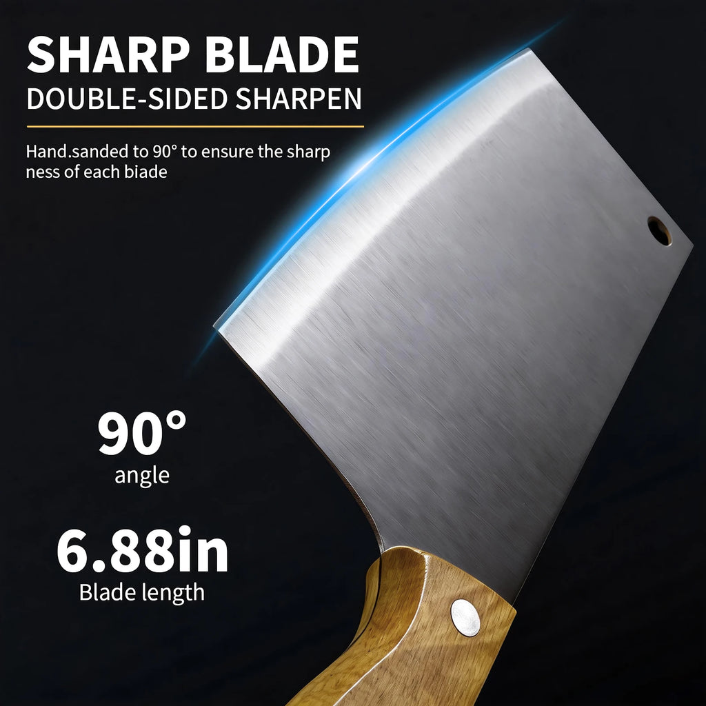 Kitchen knife,Stainless steel Wooden handle Kitchen Knives, Multi-functional Slicing knife Chef Meat Knife Kitchen Cooking tools