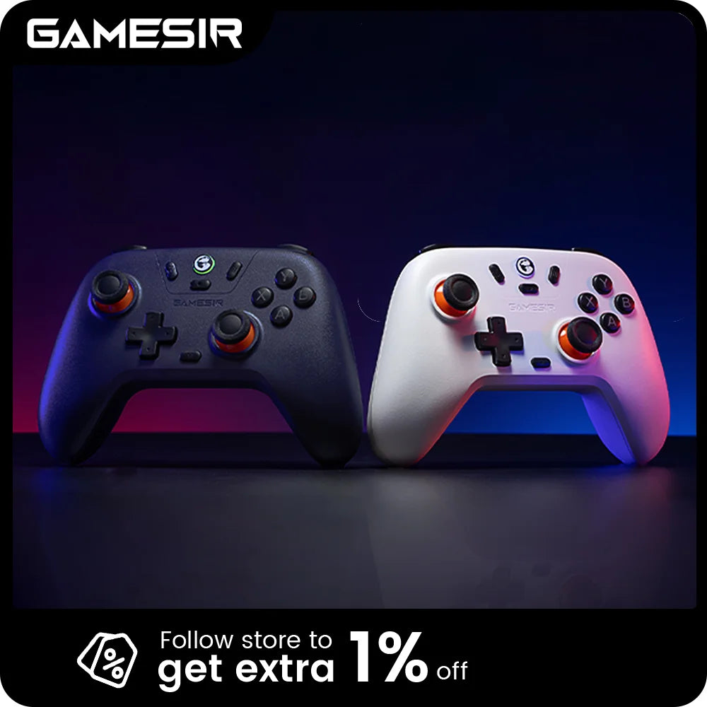 GameSir Nova Lite Wireless Gamepad, Game Controller for Switch, Android, iOS, PC and Steam Games Hall Effect PC Joysticks