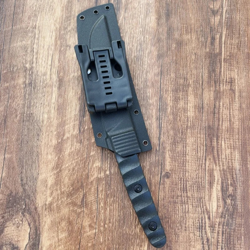 Outdoor survival straight knife self-defense wilderness survival tactics, outdoor multi-purpose knife with K sheath