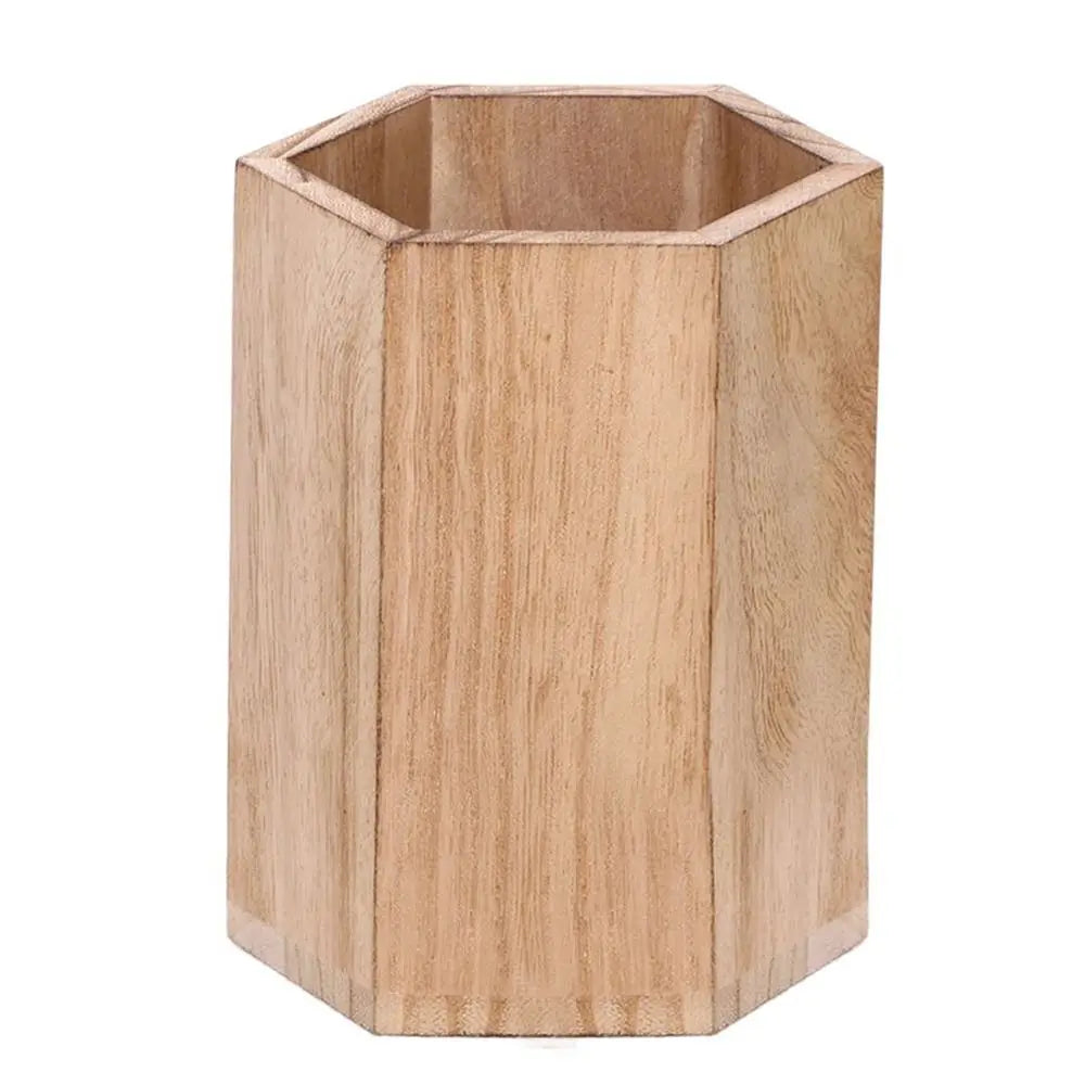 Desktop Storage Wooden Pen Holders Multifunctional Large Capacity Pencil Organizer Wooden INS Style Pen Holder Box