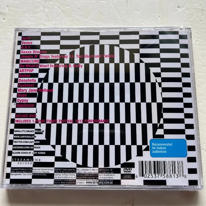 Pop L - Lady Gaga's "ARTPOP" CD + DVD Deluxe Edition, Featuring The Complete Concert From A Famous Music Festival in 2013