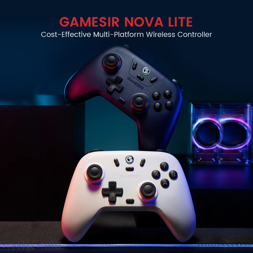 GameSir Nova Lite Wireless Gamepad, Game Controller for Switch, Android, iOS, PC and Steam Games Hall Effect PC Joysticks