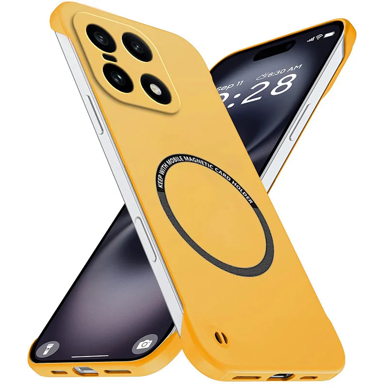 Magnetic Slim for OnePlus 15 5G PLK110 Frameless Cases Lightweight Matte Anti-Scratch Hard PC Cover Borderless Shockproof Armor