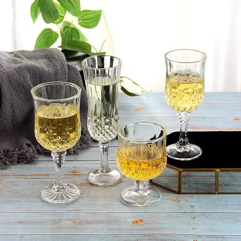 Foreign Wine Glass Wine Utensils Diamond Crystal Glass Tall Wine Glass Wine Glass Glass Water Glass Cocktail Glass Beer Glass