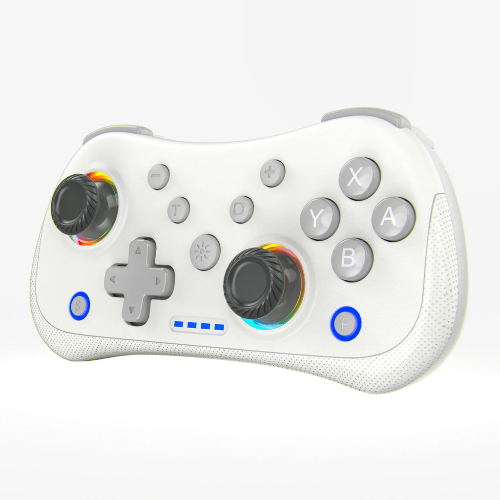 Multi-Functional Wireless Game MINI Gamepad for Switch with RGB Lights and Hall Rocker,Support Burst Function