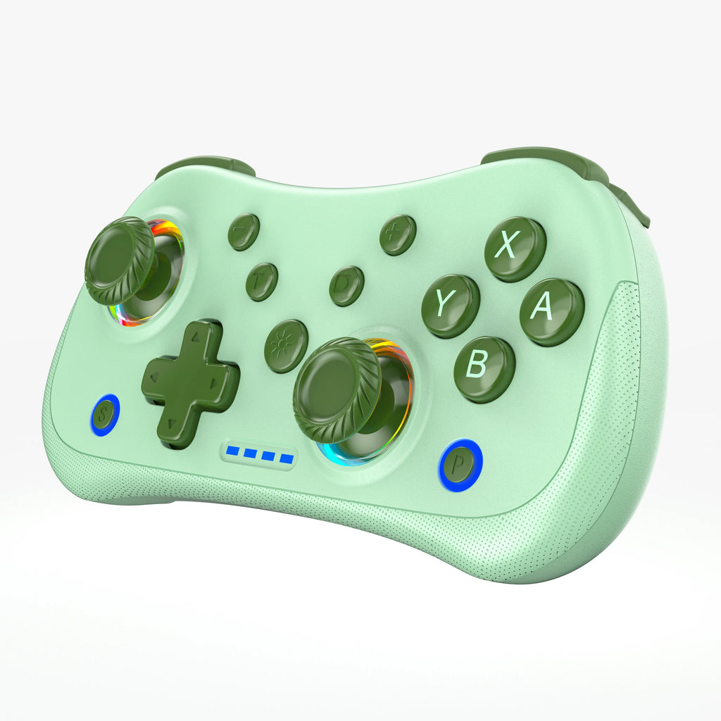 Multi-Functional Wireless Game MINI Gamepad for Switch with RGB Lights and Hall Rocker,Support Burst Function