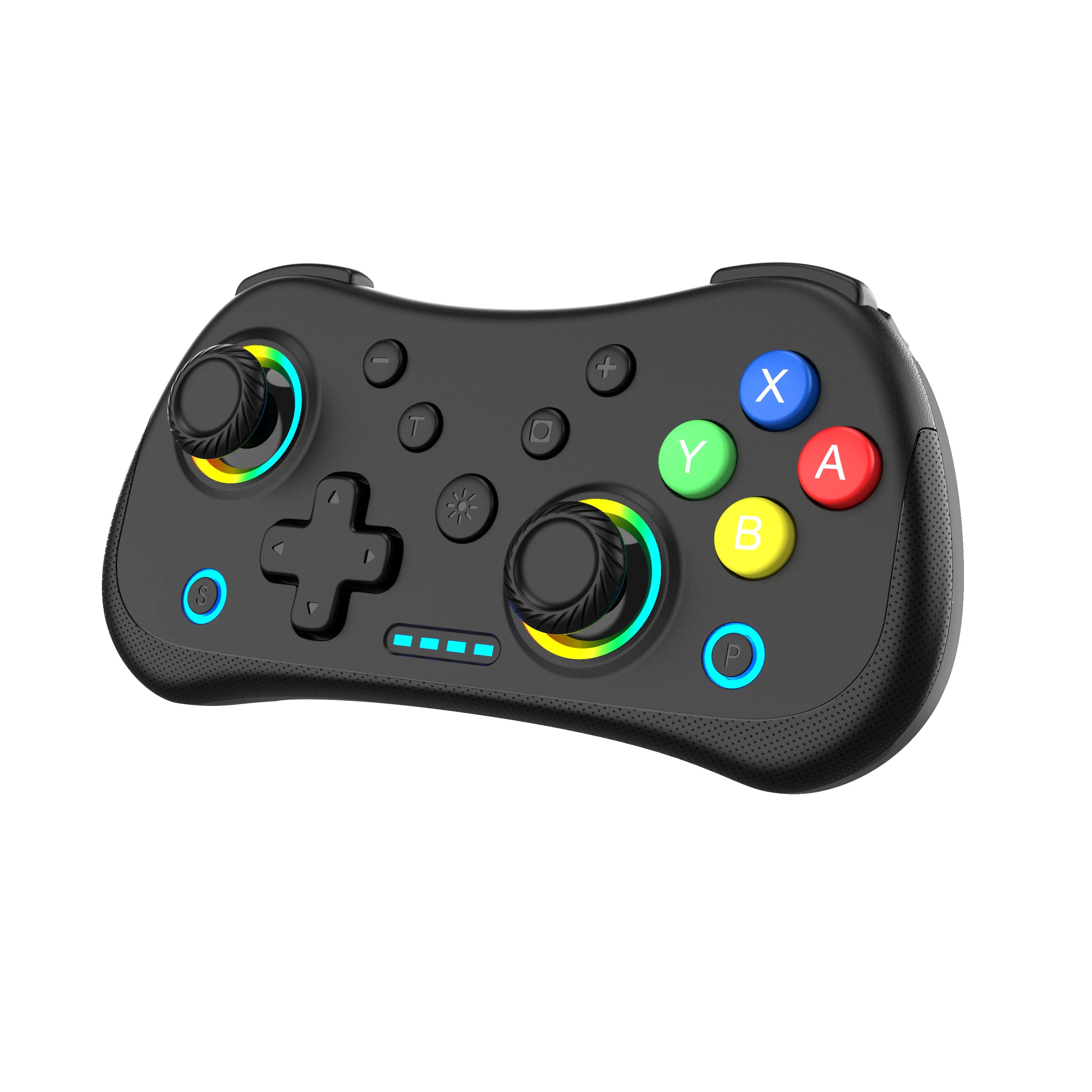 Multi-Functional Wireless Game MINI Gamepad for Switch with RGB Lights and Hall Rocker,Support Burst Function