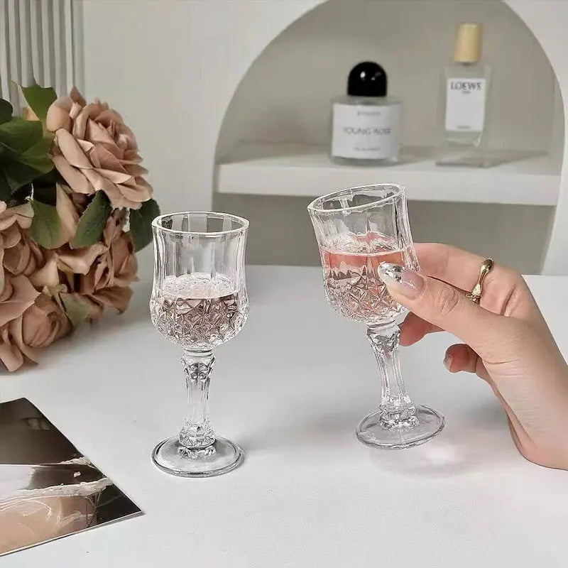 Foreign Wine Glass Wine Utensils Diamond Crystal Glass Tall Wine Glass Wine Glass Glass Water Glass Cocktail Glass Beer Glass