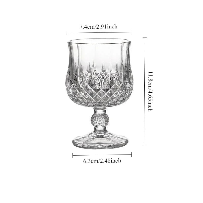 Foreign Wine Glass Wine Utensils Diamond Crystal Glass Tall Wine Glass Wine Glass Glass Water Glass Cocktail Glass Beer Glass