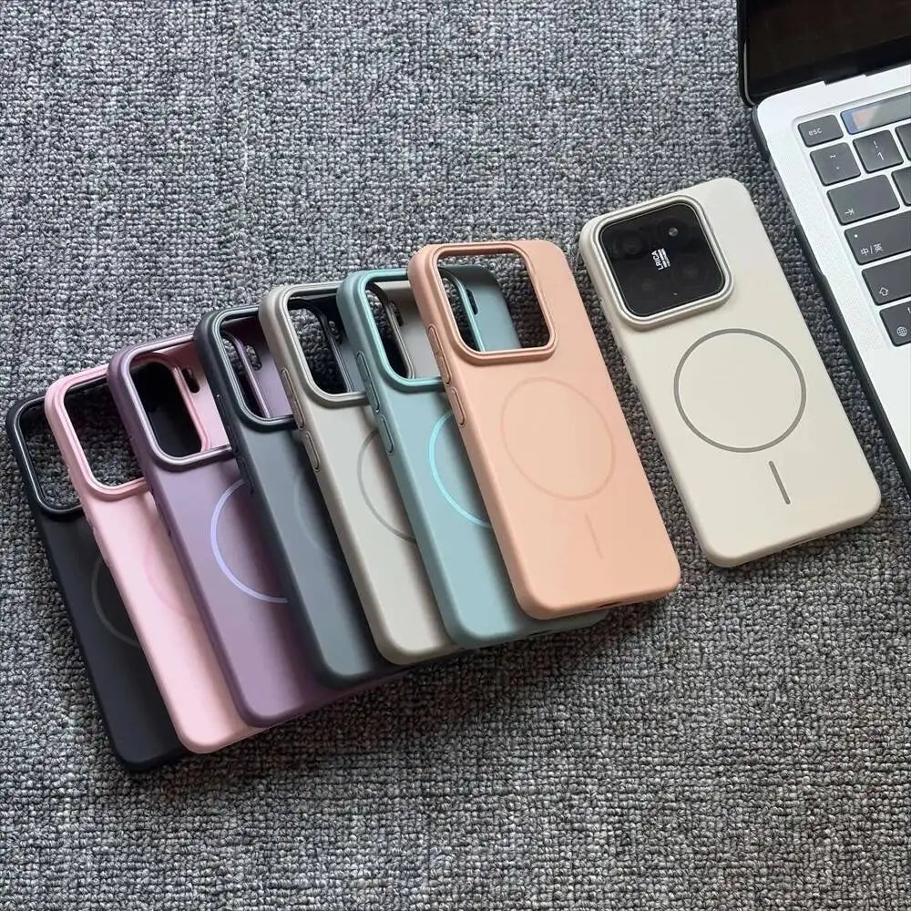 For Xiaomi Mi 15T Pro Case Hard PC Slim Magnetic Wireless charging Protective Back Cover For Xiaomi 17 14 14T Pro max 15 ultra