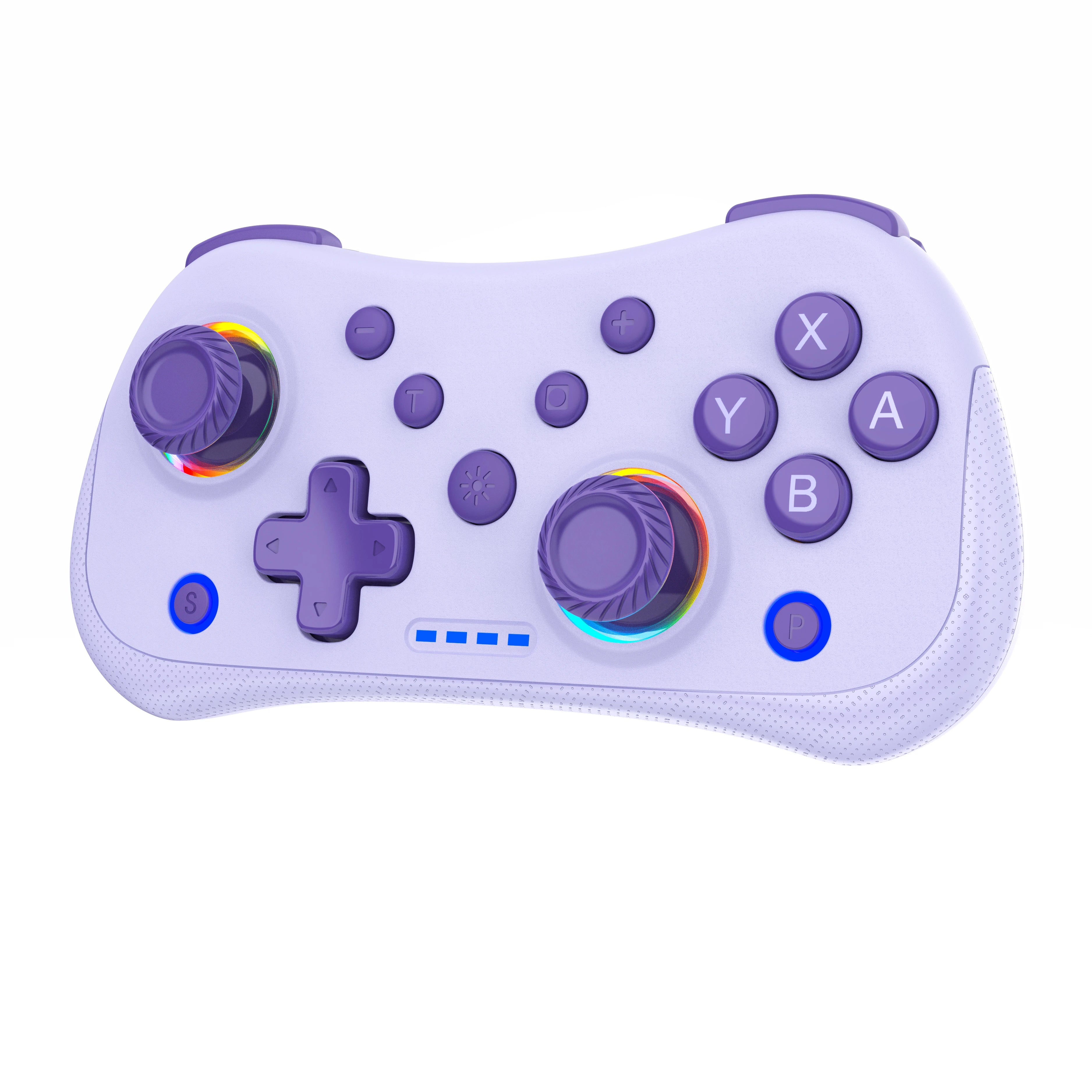 Multi-Functional Wireless Game MINI Gamepad for Switch with RGB Lights and Hall Rocker,Support Burst Function