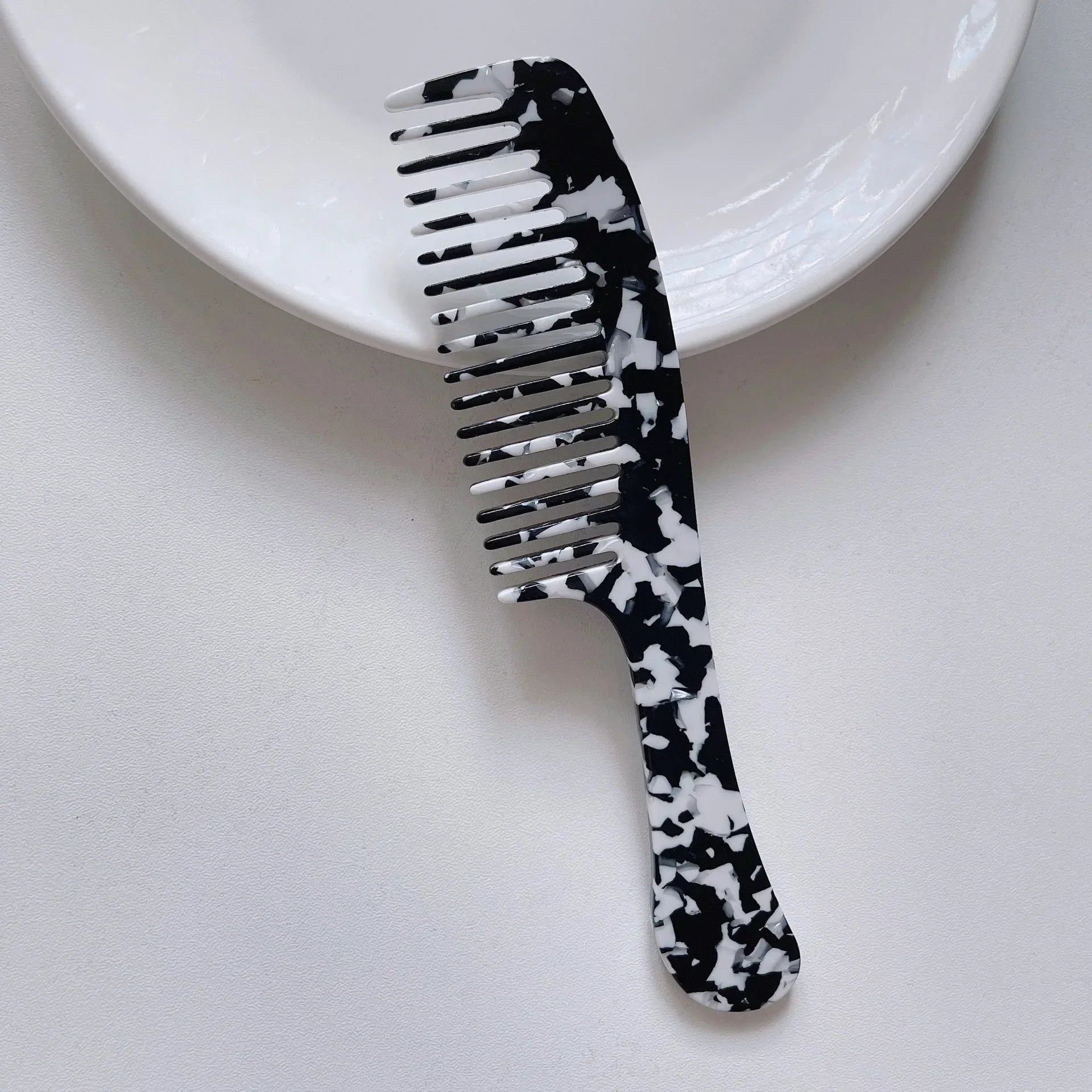 Acetate Hair Combs Wide Teeth Anti-static Massage Hair Brush Hairdressing Colorful Hairdress Traveling Accessories Salon Styling