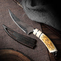 Boning knife with sharp curved blade for Kitchen High hardness forging Damascus texture knife Sharp fruit knife