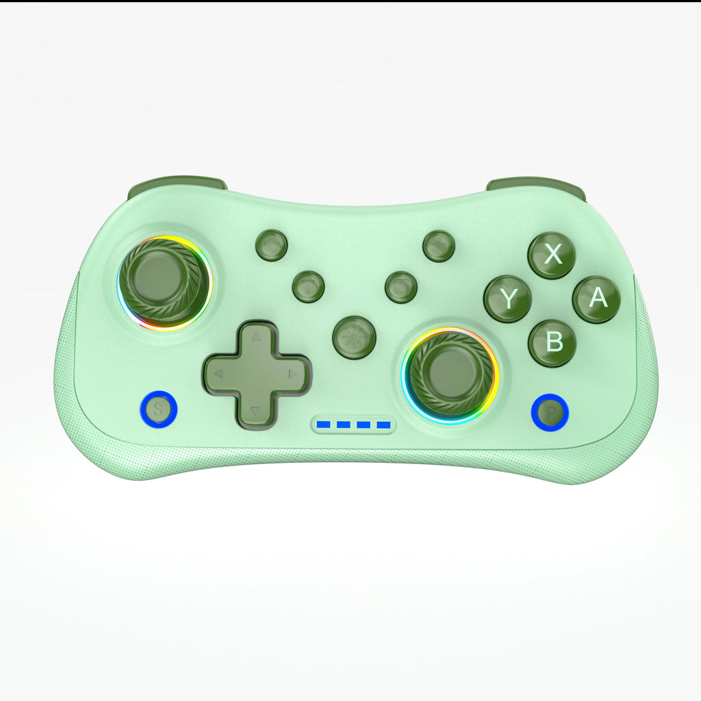 Multi-Functional Wireless Game MINI Gamepad for Switch with RGB Lights and Hall Rocker,Support Burst Function