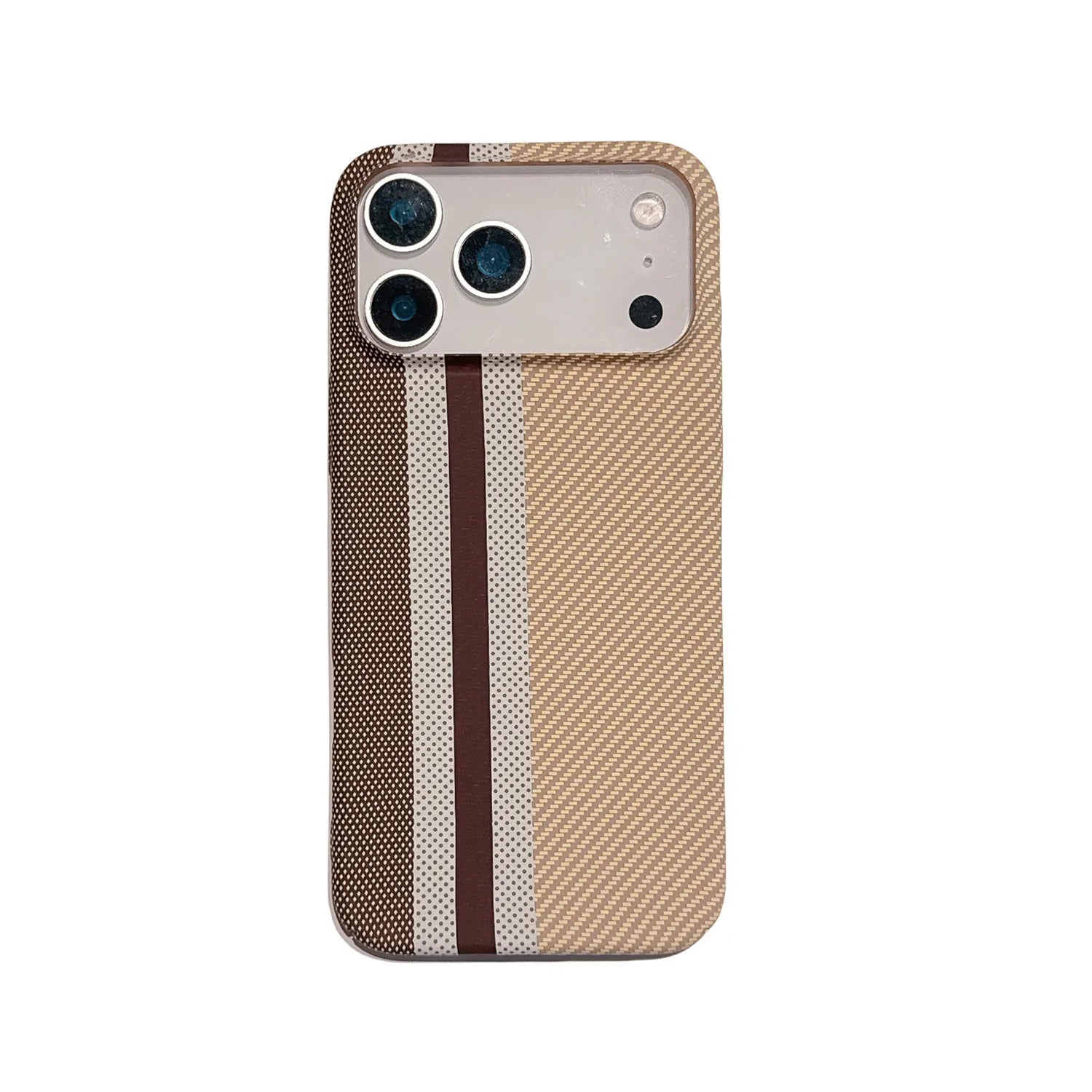 Large Kong Kevlar Carbon Fiber Stripe Texture Hard PC case for iPhone 17 Air 16 15 14 Plus 13 12 ProMax 11 Shockproof Back Cover