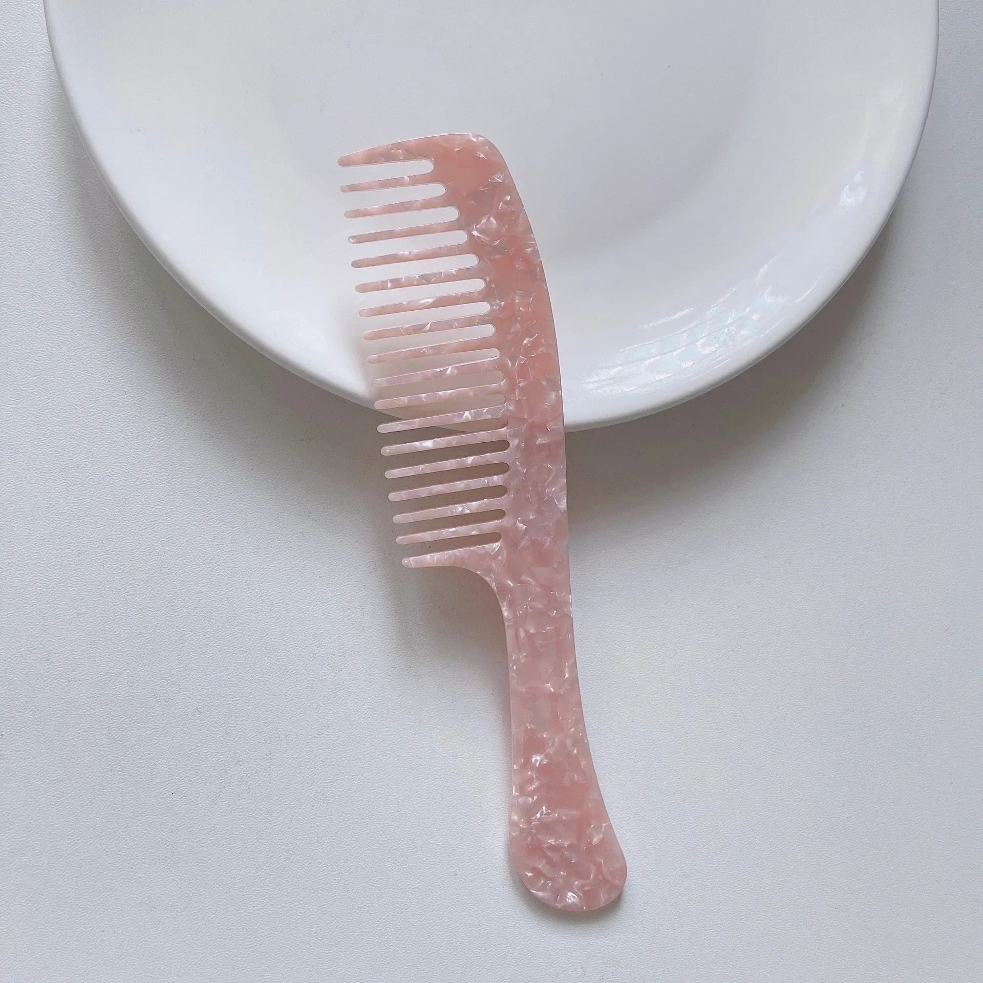 Acetate Hair Combs Wide Teeth Anti-static Massage Hair Brush Hairdressing Colorful Hairdress Traveling Accessories Salon Styling