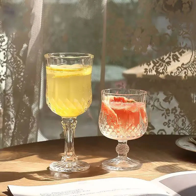 Foreign Wine Glass Wine Utensils Diamond Crystal Glass Tall Wine Glass Wine Glass Glass Water Glass Cocktail Glass Beer Glass