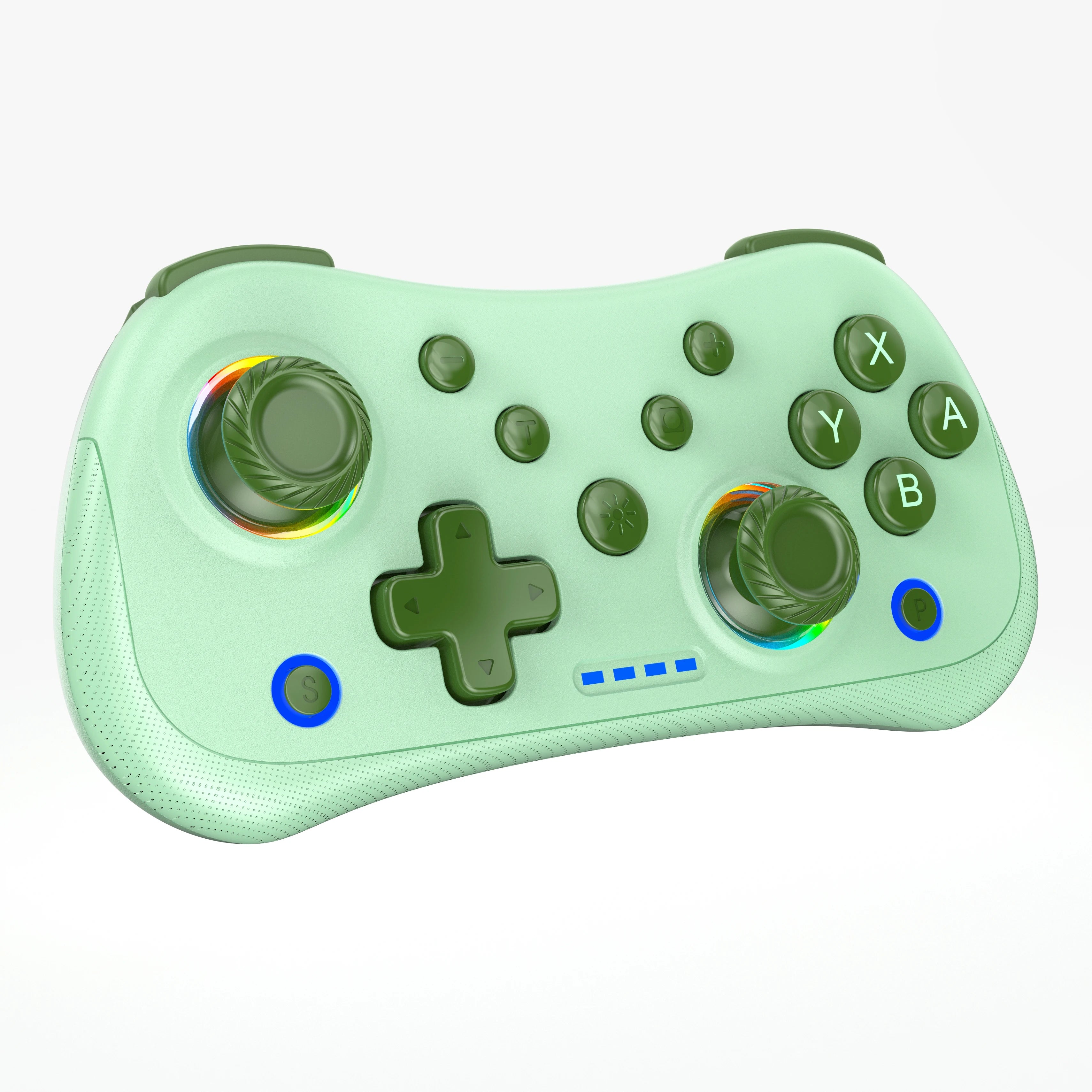 Multi-Functional Wireless Game MINI Gamepad for Switch with RGB Lights and Hall Rocker,Support Burst Function