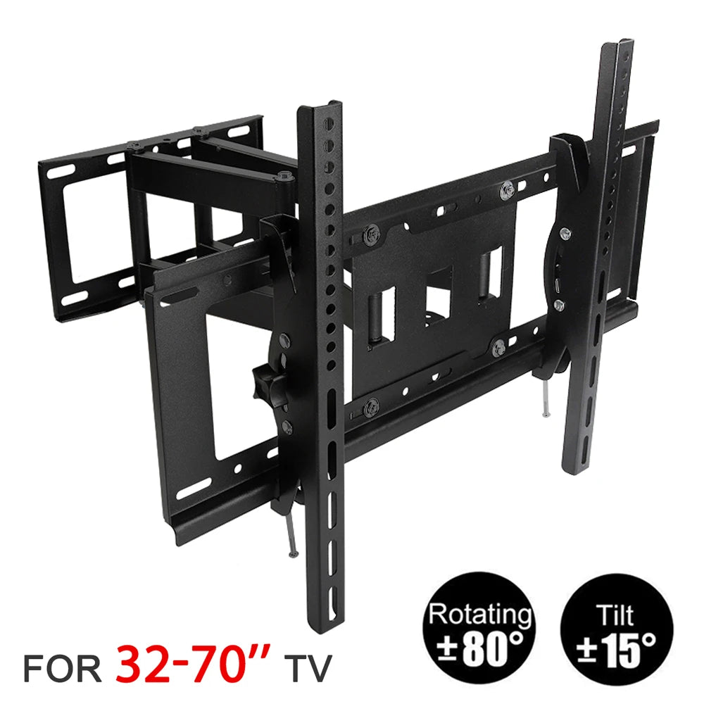 TV Wall Mount Adjustable TV Mount Bracket for 32-70 Inch Screen TV ,Floating TV Stand Swivel Tilt Horizontal TV Bracket