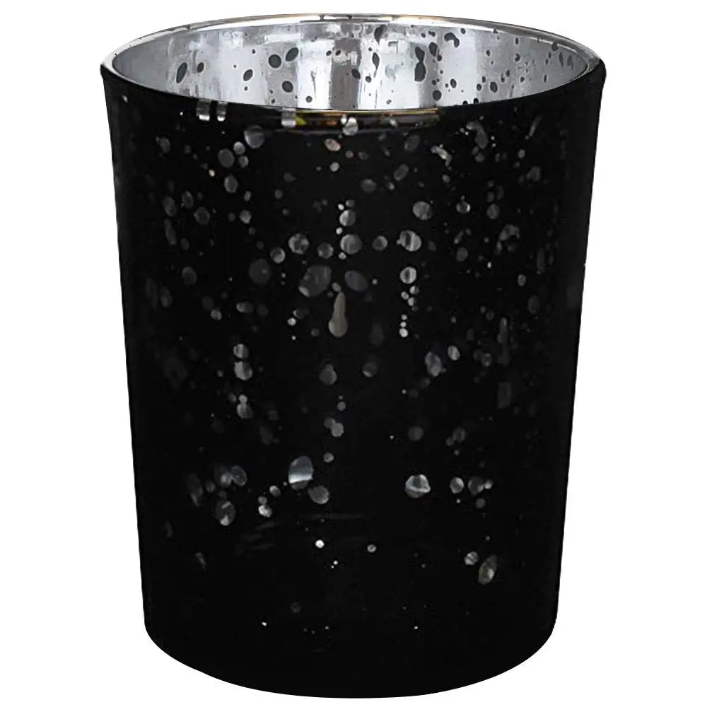 Speckled Black Mercury Glass Votive Tealight Candle Holders for Weddings Parties Home Decor Other Candle Holders Lanterns Candle