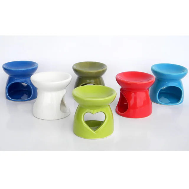 Natural Ceramic Aromatic Oil Burner & Diffuser Handmade Glazed Modern Design Small Size Christmas Home Decor