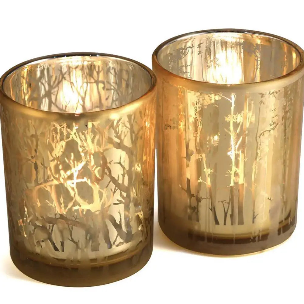 Speckled Marsala Mercury Glass Votive Tealight Candle Holders for Christmas Easter Weddings Parties Home Decor-Eco-Friendly